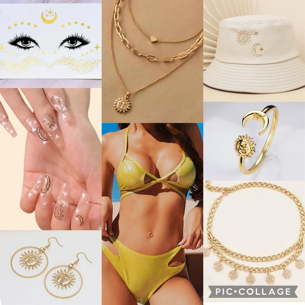Sun & Moon Metallic Full Rave Outfit